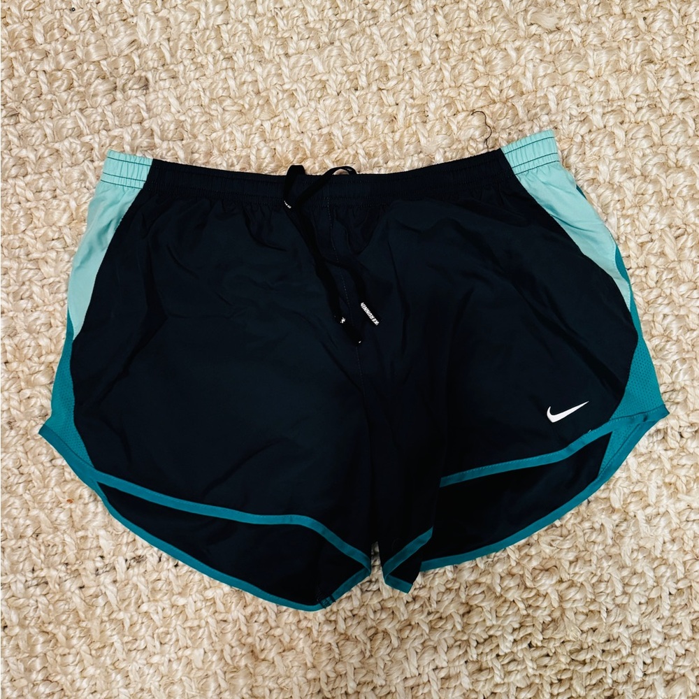 Nike Drifit Running Shorts, Size Medium, Black and Blue